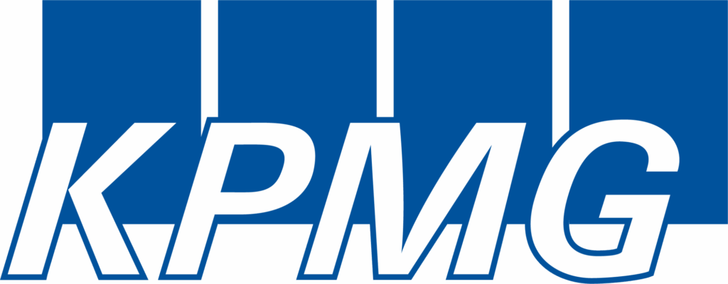 Logo of KPMG – client of Road to Utopia